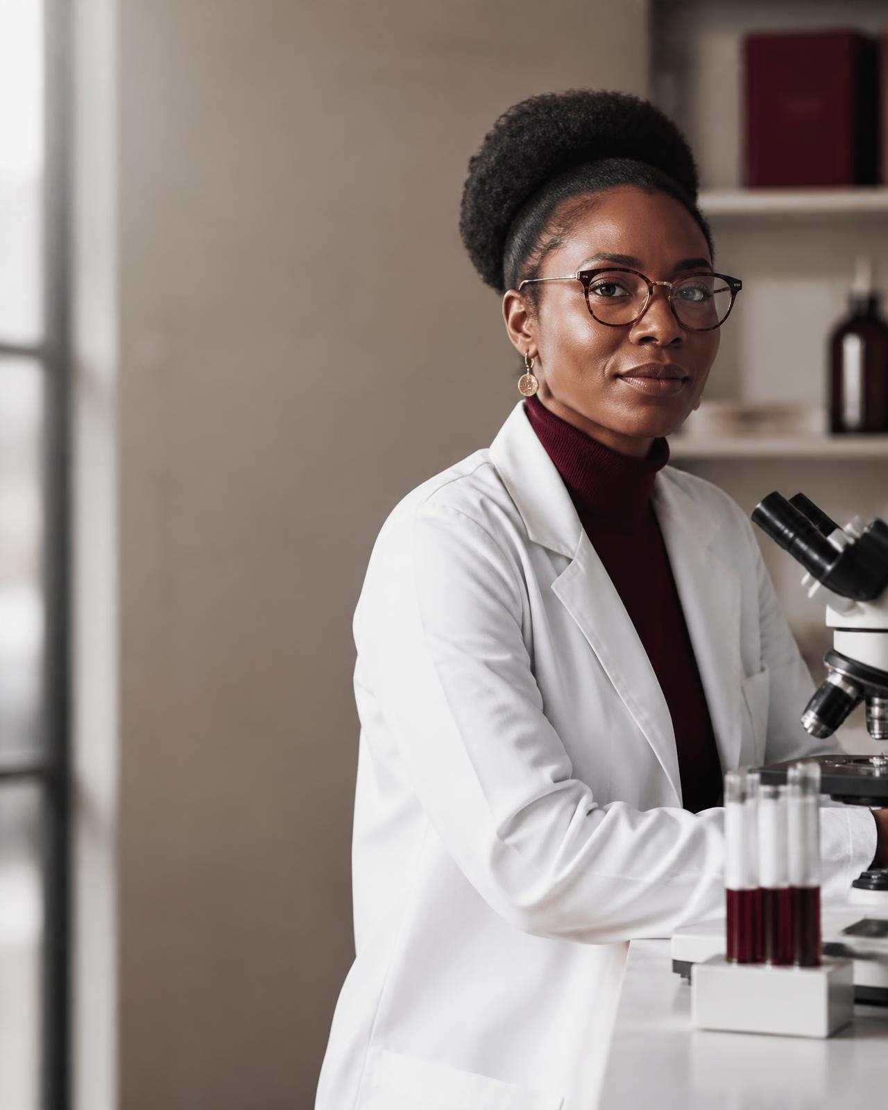 Researcher working in a laboratory